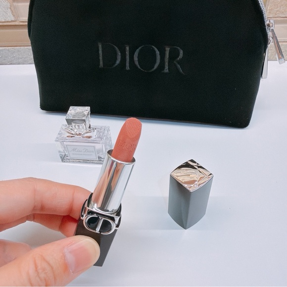Dior Mini Gift Set – J’adore & Rouge Dior Lipstick #100 - Picture 3 of 4